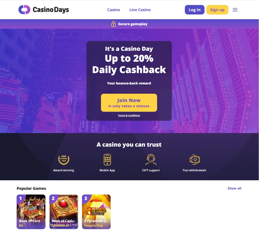 Casino Days Screenshot 1