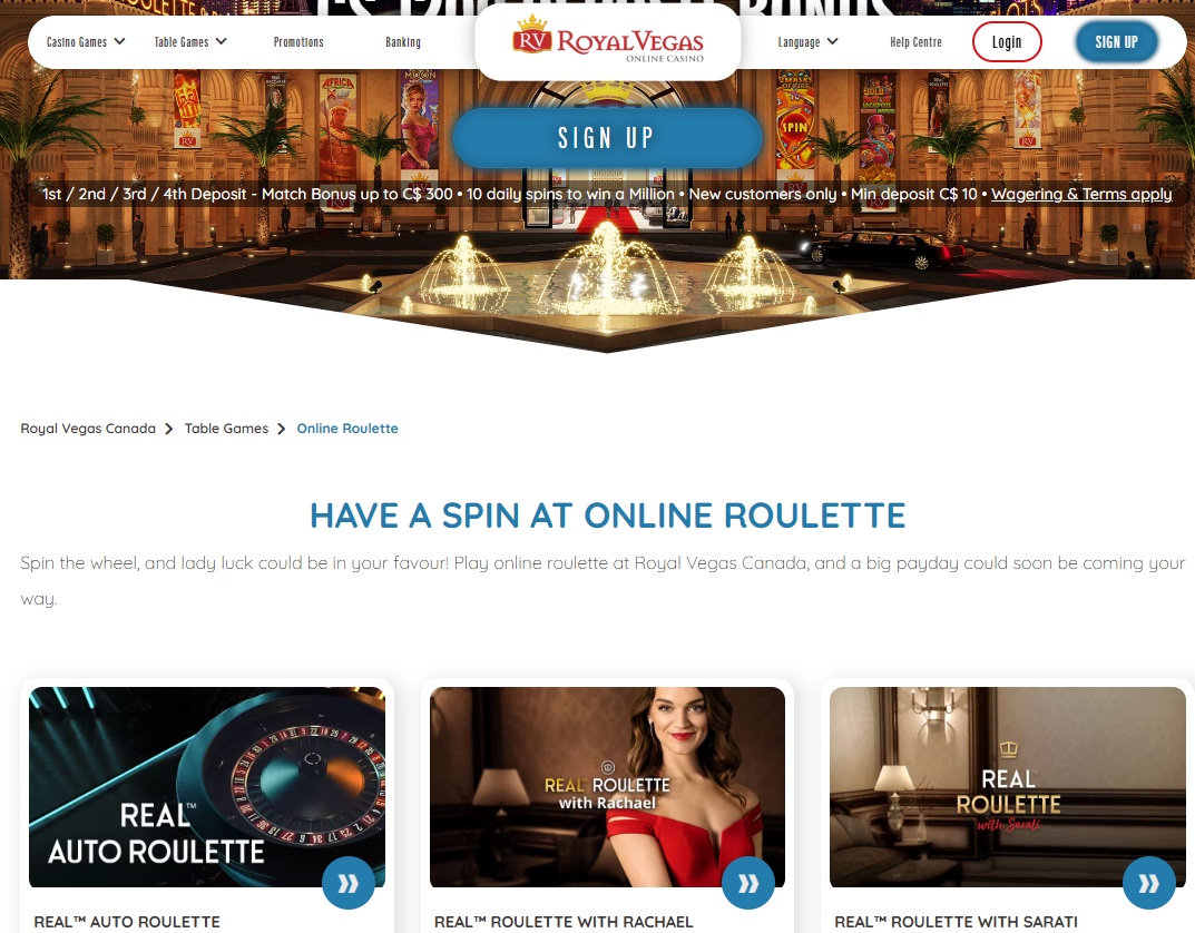 Royal Vegas Screenshot 2