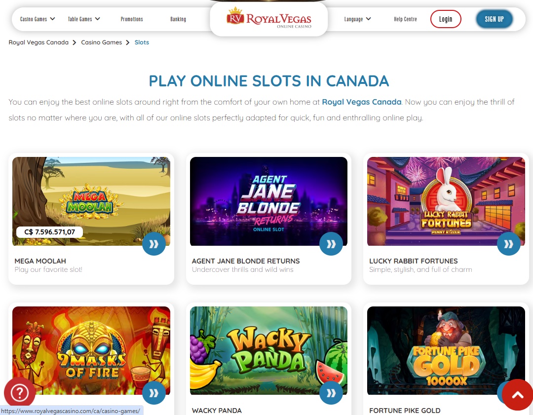 Royal Vegas Screenshot 3